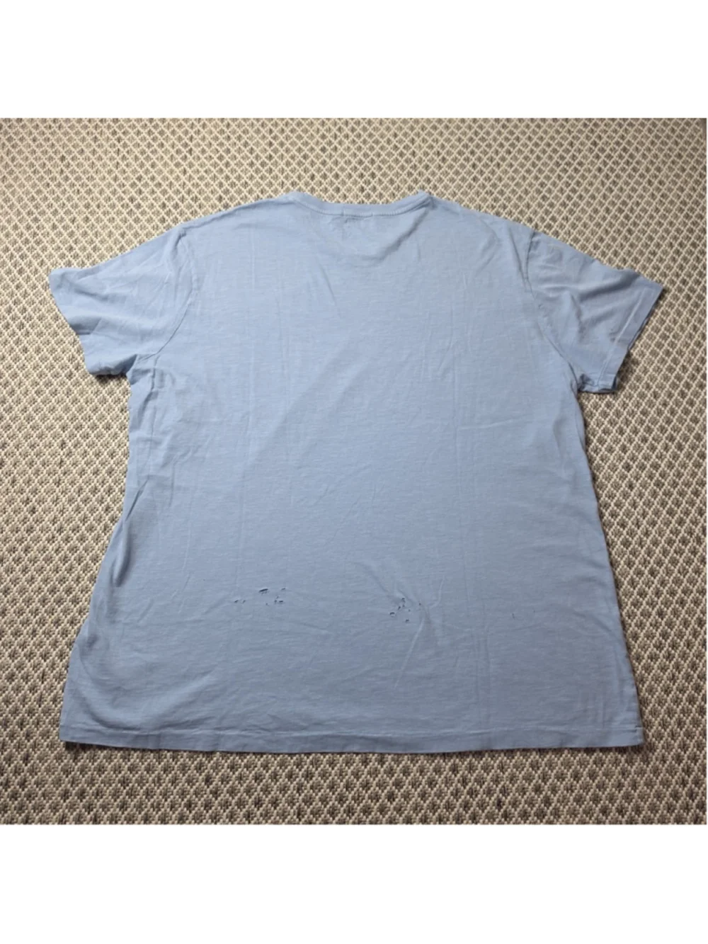 Polo Ralph Lauren Crest Graphic T Shirt Mens XXL Light Blue Short Sleeve
